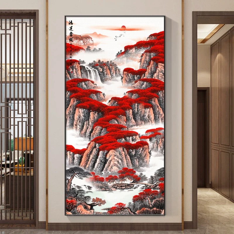 山水画 鸿运当头