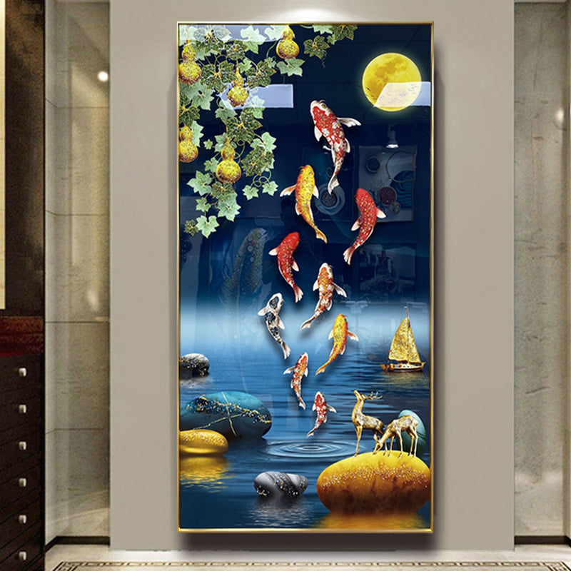 九鱼图 鲤禄吉葫