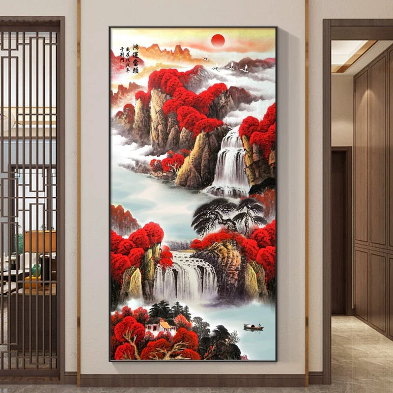 山水画 鸿运当头