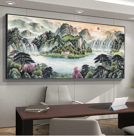 山水画 水墨风格