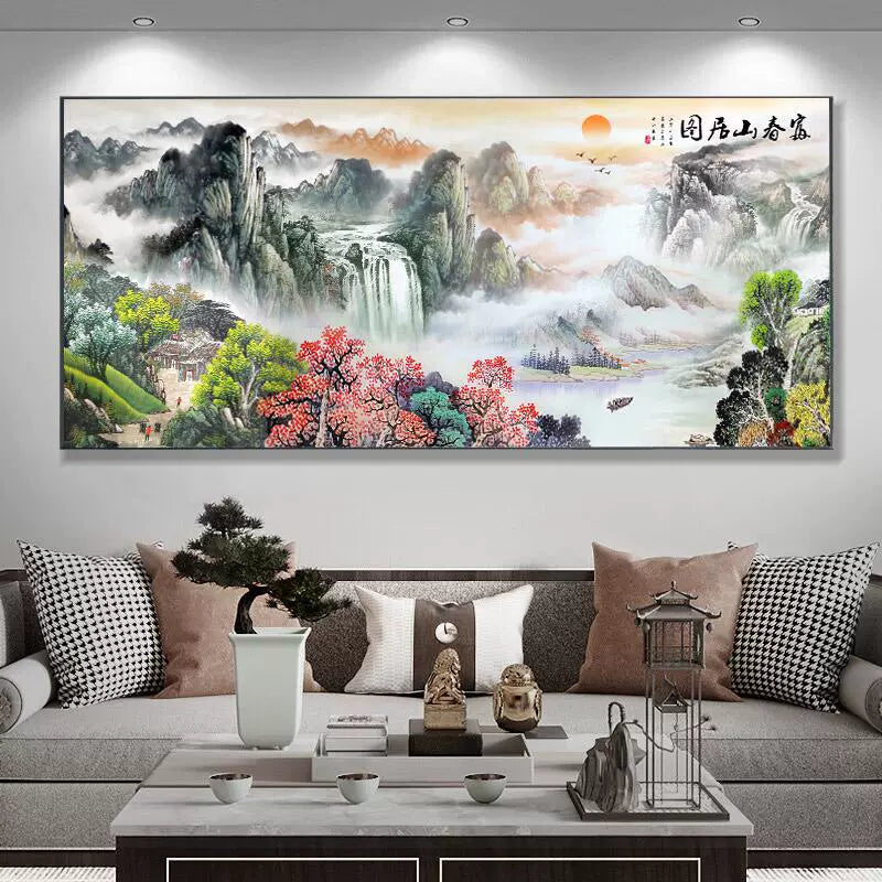 山水画 水墨风格