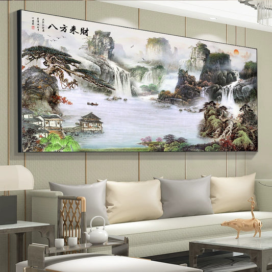 山水画 水墨风格