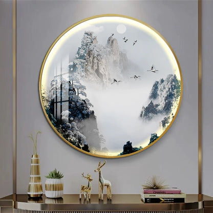 圆形C 意境山水