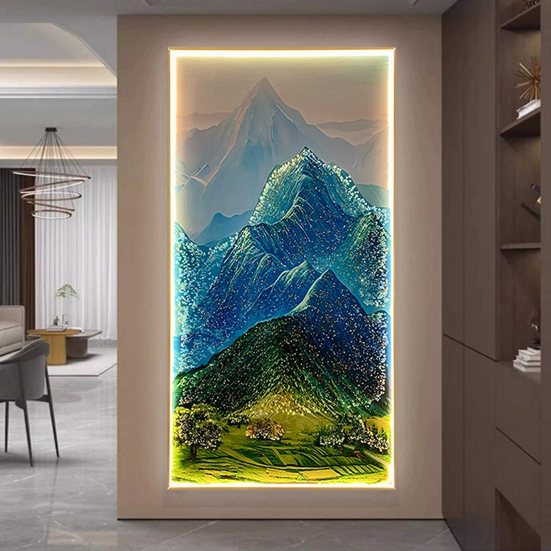 龙脉青山靠山图