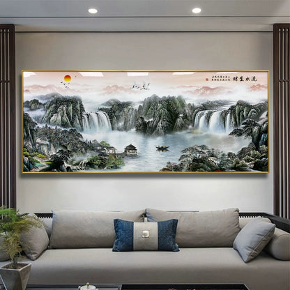 山水画 水墨风格