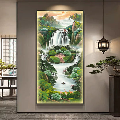 山水画 旭日东升