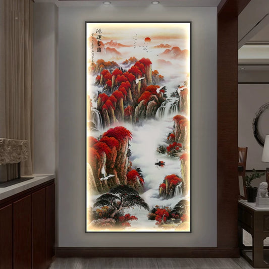 山水画 鸿运当头