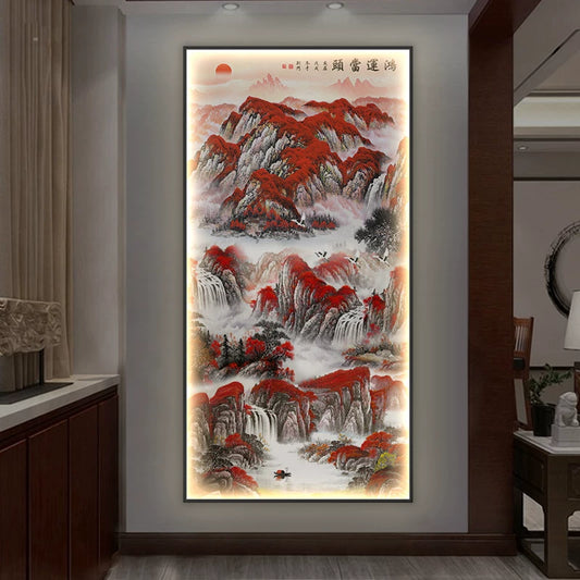 山水画 鸿运当头