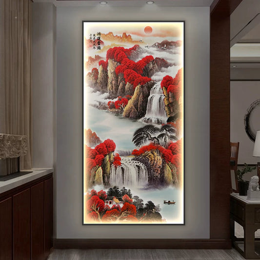 山水画 鸿运当头