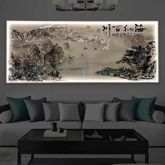 山水画 水墨风格