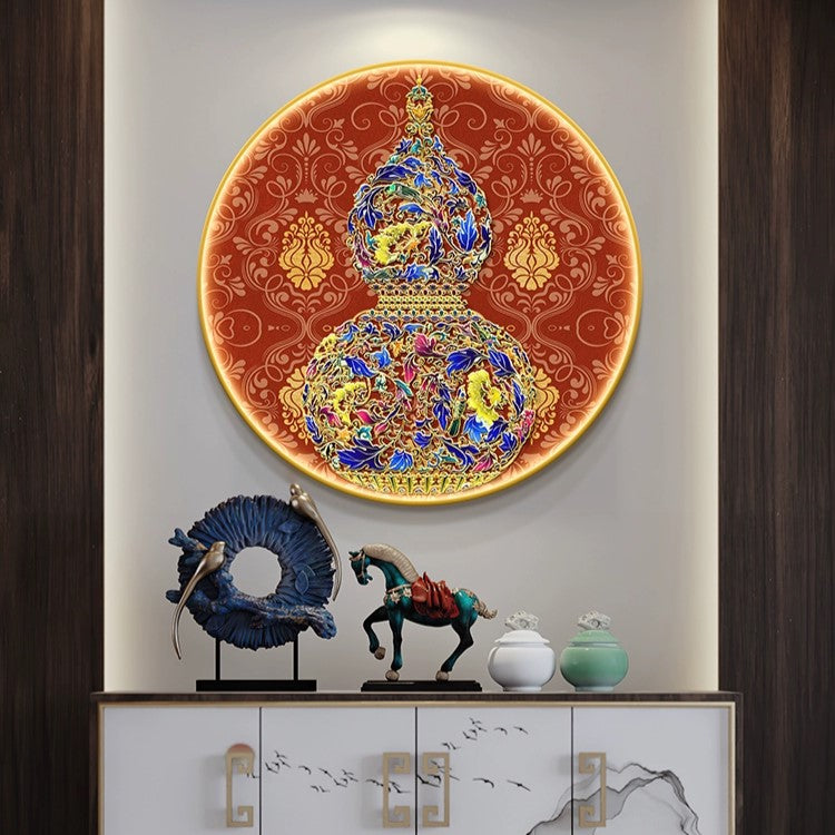 福字 珐琅彩 圆