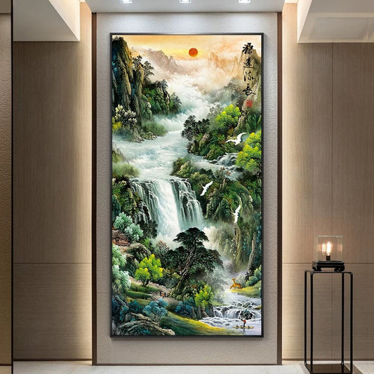 山水画 福禄吉运山水